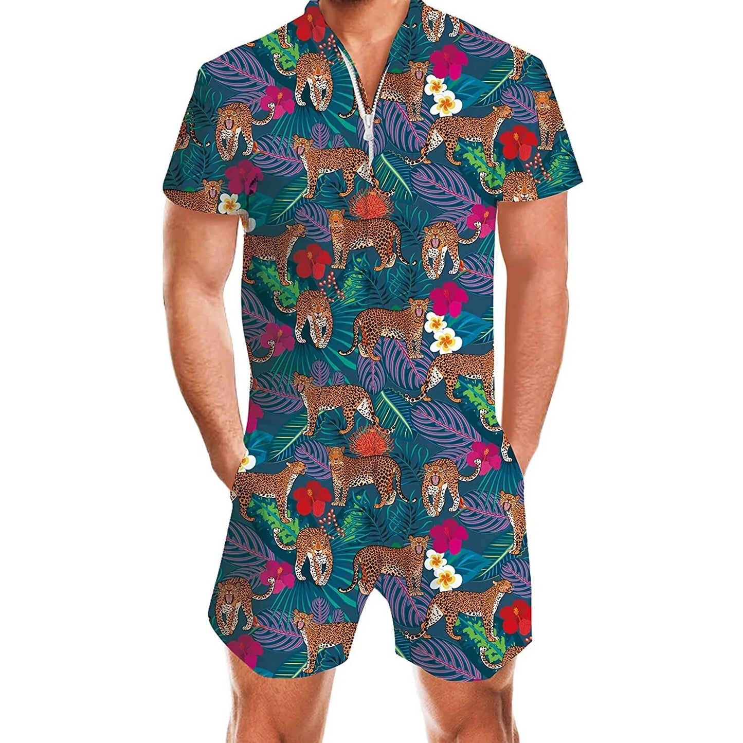 Hawaiian Shirt And Shorts Bodysuit