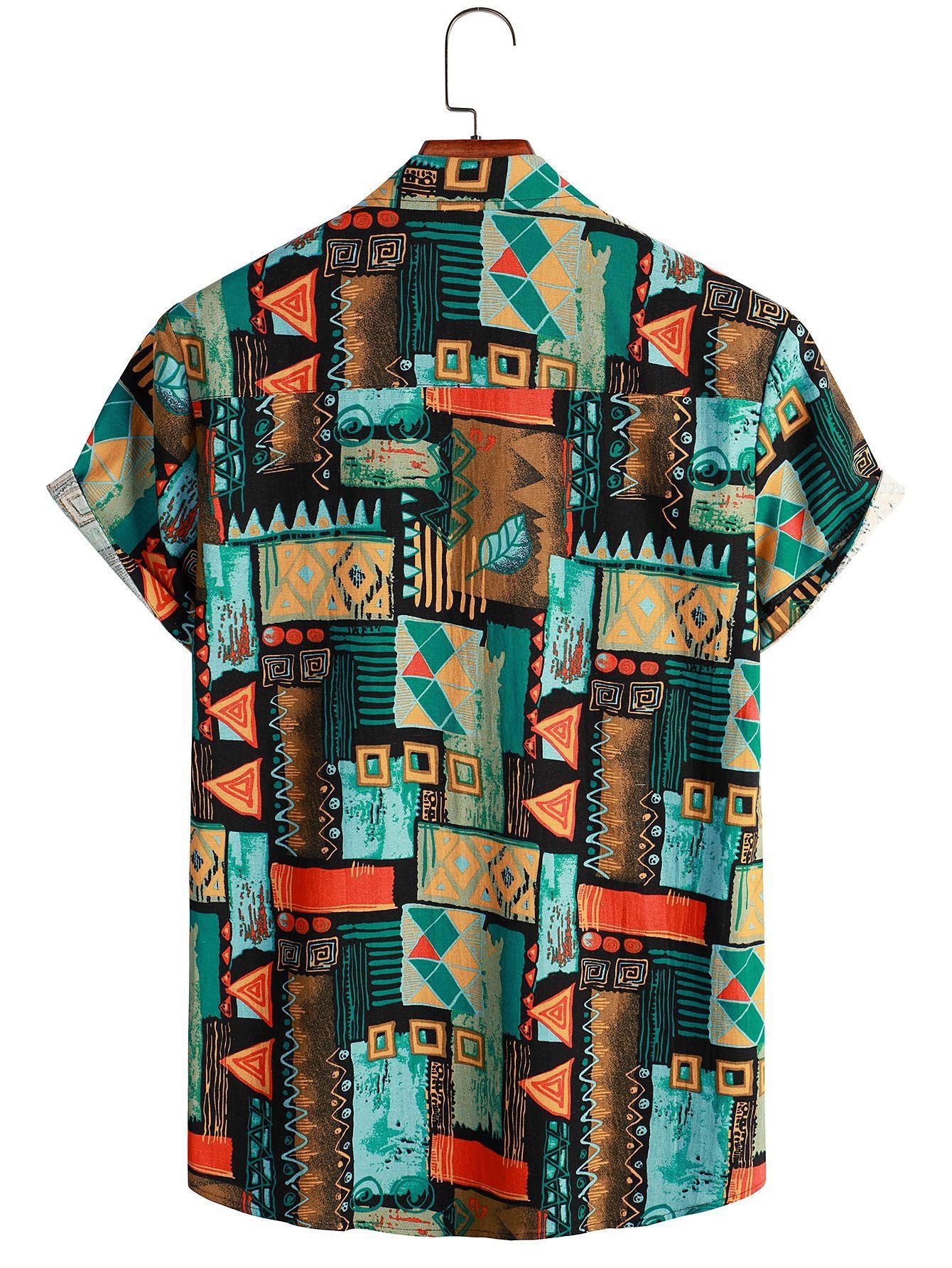 Hawaiian Beach Style Short Sleeve Floral Shirt