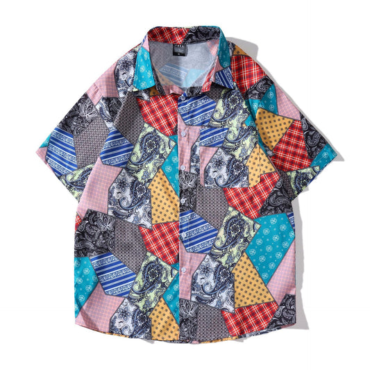 Vintage Hawaiian Loose Short Sleeve Shirt