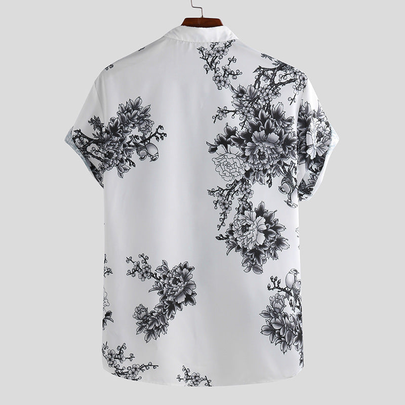 Hawaiian Short Sleeve 3D Printed Casual Men's Shirt