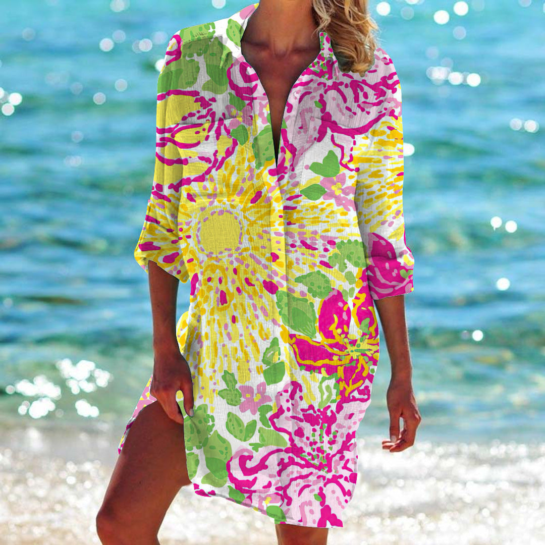 Mix & Match Magic: Create endless beach looks with this versatile Hawaiian shirt and bikini