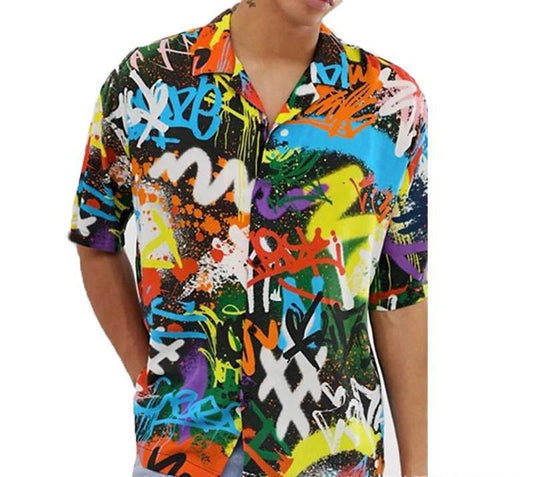 Men's Summer Style Printed Short sleeve Festive Hawaiian Shirt
