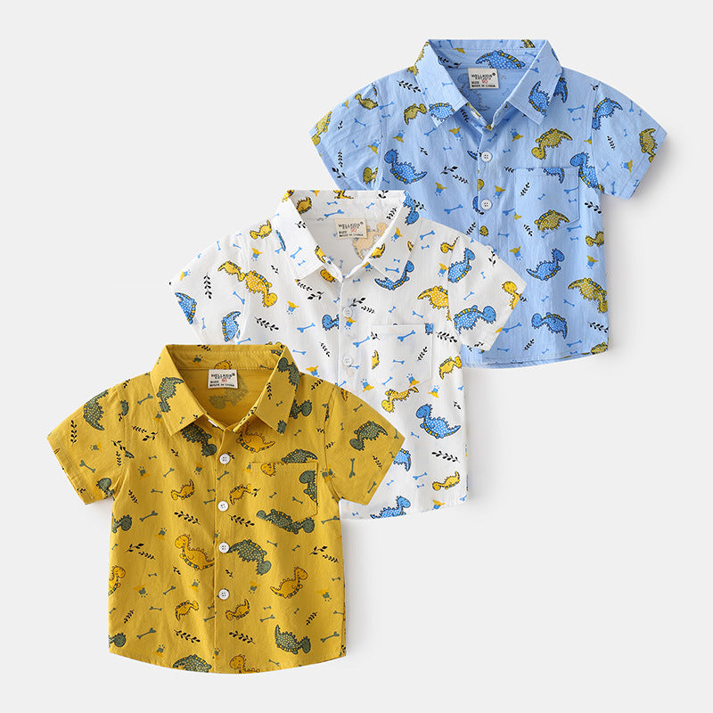 Cool and comfortable: Boy's summer shirt made from breathable cotton 