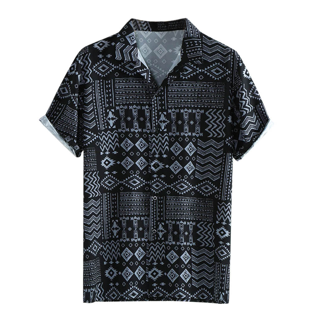 Hawaiian Men's Shirt Printed Casual Shirt Men Summer Loose