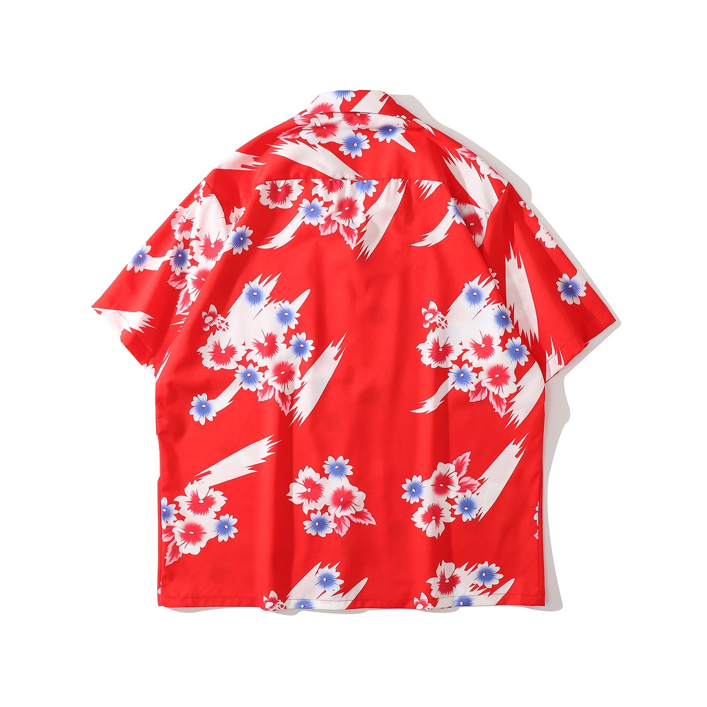 Hawaiian Beach Flower Loose Short Shirt