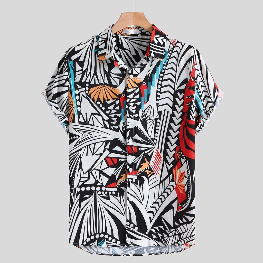 Chemise décontractée hawaïenne streetwear
