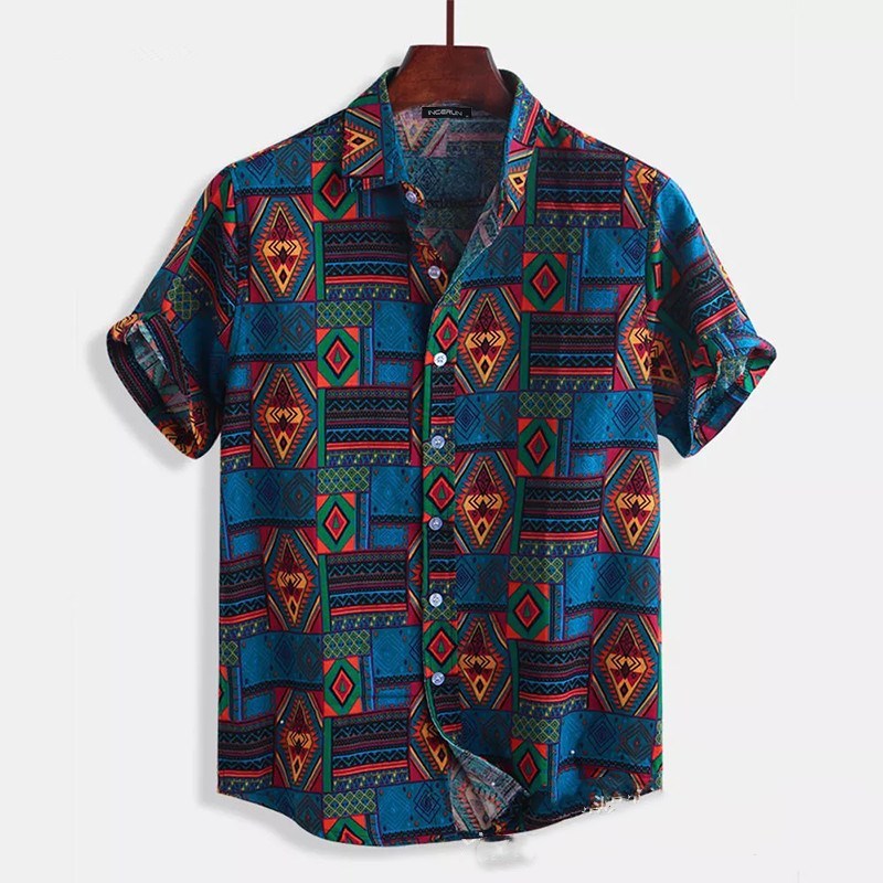 Men's Explosive Fashion Beach Shirt Printed Shirt