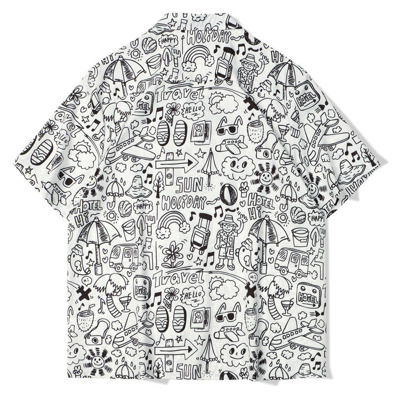 Hawaiian Printed Shirt Short Sleeve