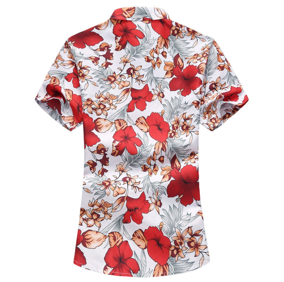 Men's Short sleeve Christmas Party Hawaiian Shirt