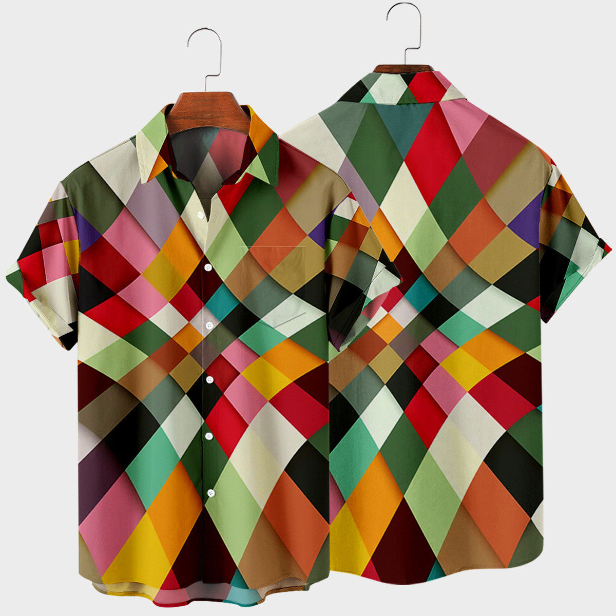 Simple Striped Digital Printed Shirt Men's Tops Shirts - Teefirms.com