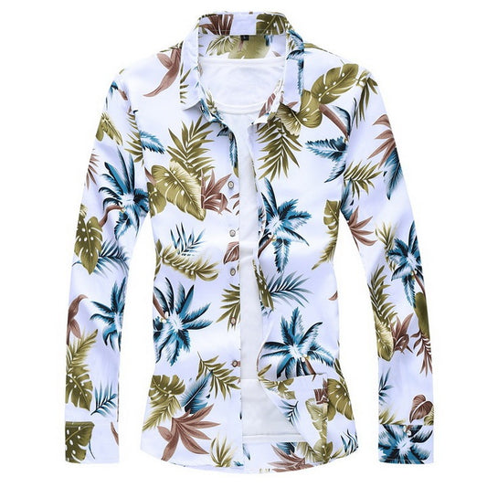 Unleash Your Floral Flair: Men's Long Sleeve Shirts (Distinctive Floral Prints). Discover a world of unique floral designs on our collection of comfortable long-sleeve shirts. 