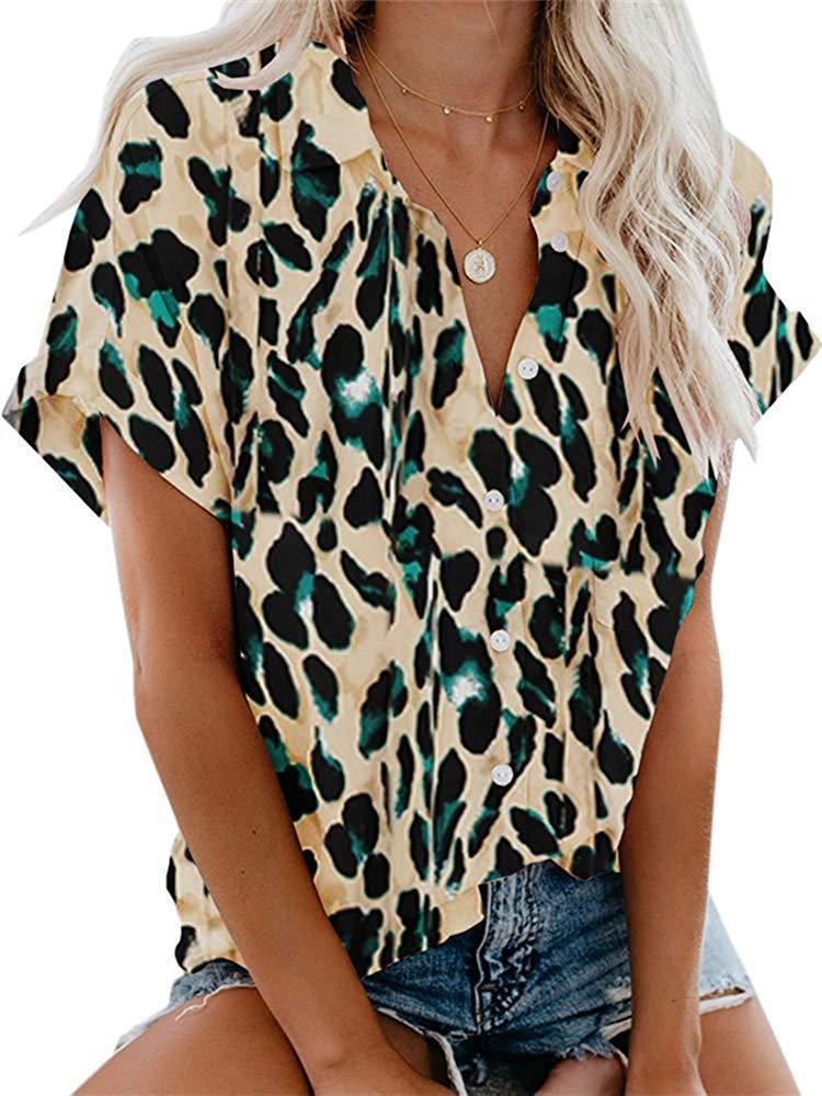 Earthy Elegance: Leopard print meets island style in this relaxed-fit Hawaiian shirt with a touch of safari vibes. 