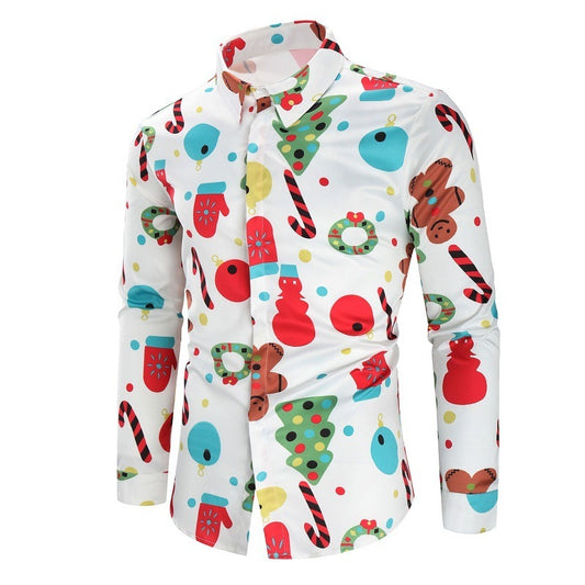 Island Christmas Cheer (Long Sleeves!): Celebrate the holidays in style with a festive, long-sleeve Hawaiian shirt featuring tropical prints and Christmas motifs