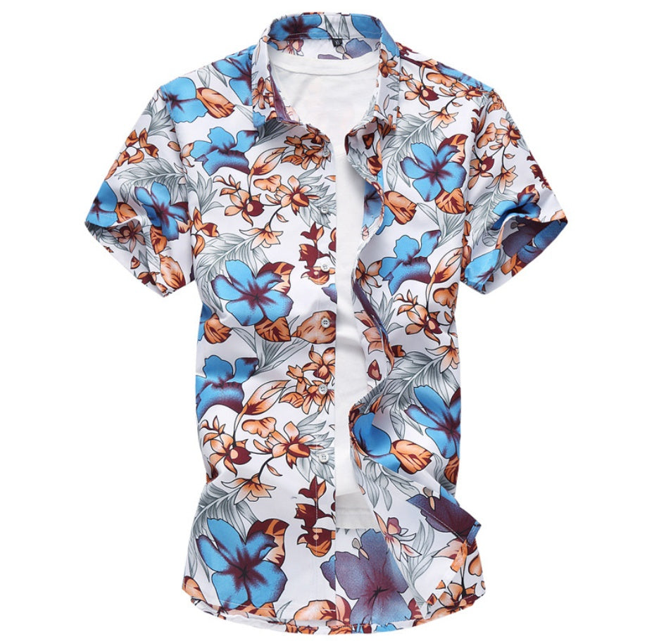 Holiday Cheer or Beach Getaway (Short Sleeve): This versatile short-sleeve Hawaiian shirt is perfect for Christmas parties or tropical vacations.