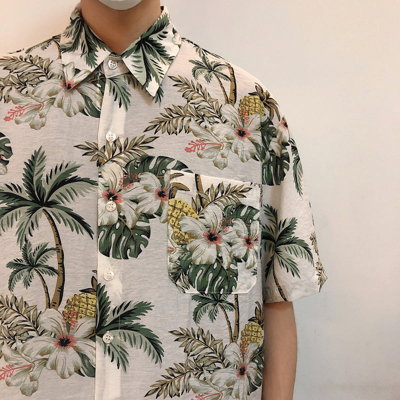 Hawaiian Men's Beach Vintage High-quality Shirt