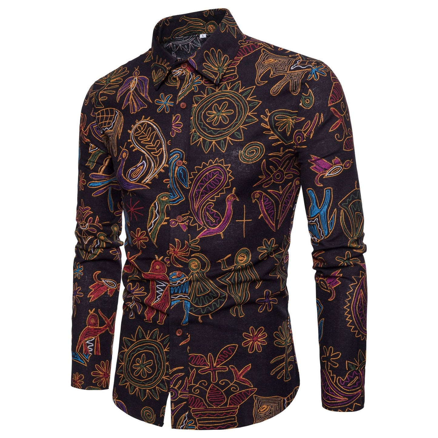 Men's Long Sleeve Hawaiian: Stand Out in Style. Choose from a variety of eye-catching tropical prints.