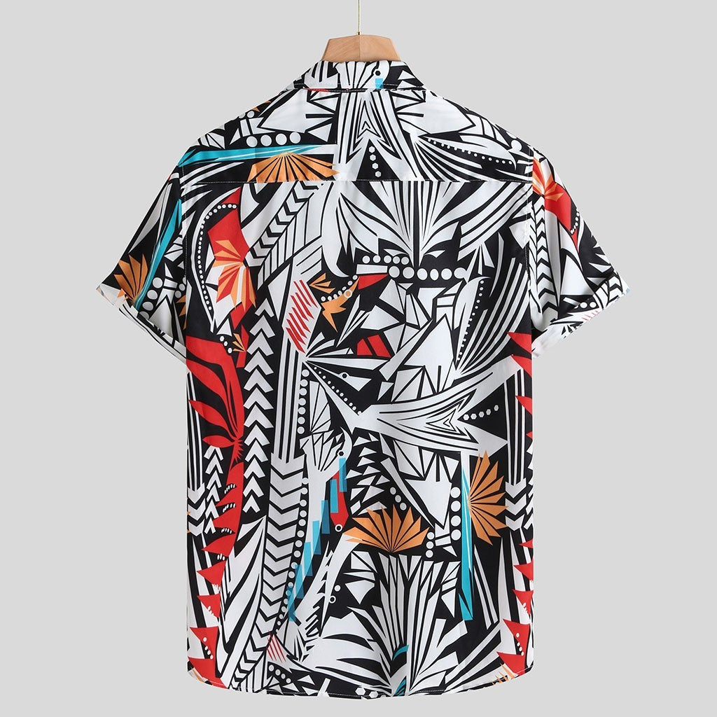 Chemise décontractée hawaïenne streetwear