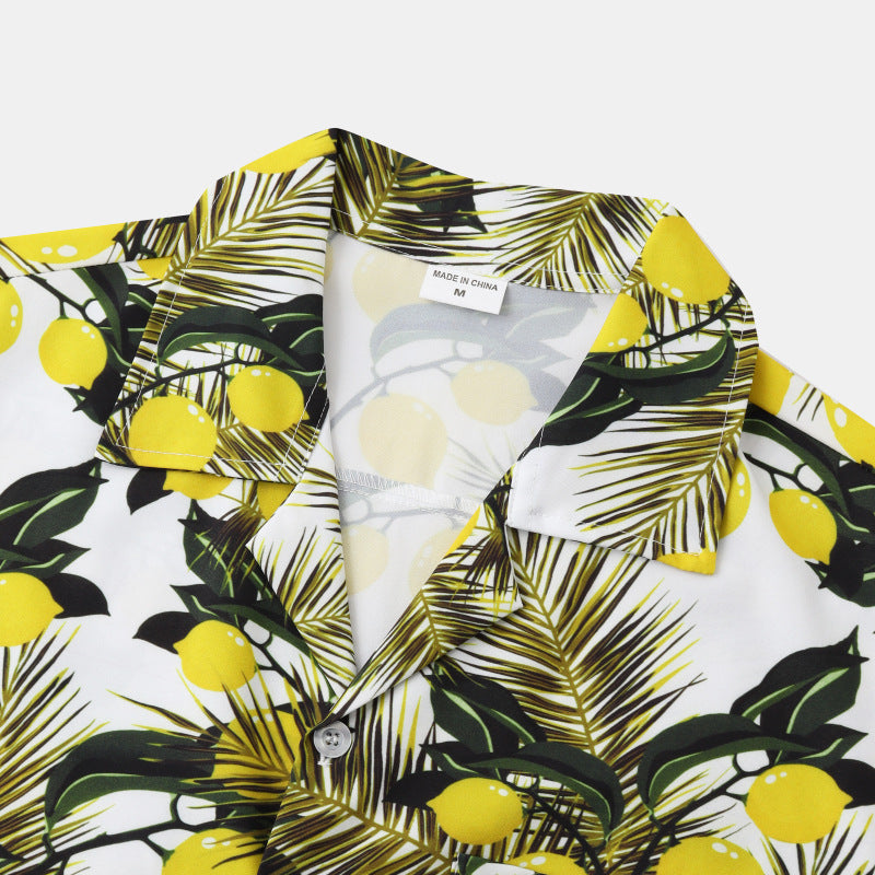 Men's Shirts Hawaiian Beach Short Sleeves
