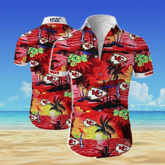 Hawaiian Printed Short Sleeve Shirt European Size Men's Shirt