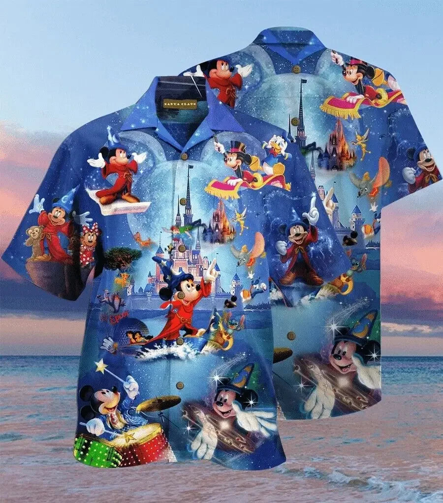 New Mickey Mouse Pluto Dog Printed Funny Summer Tropical Disney Hawaiian Shirt
