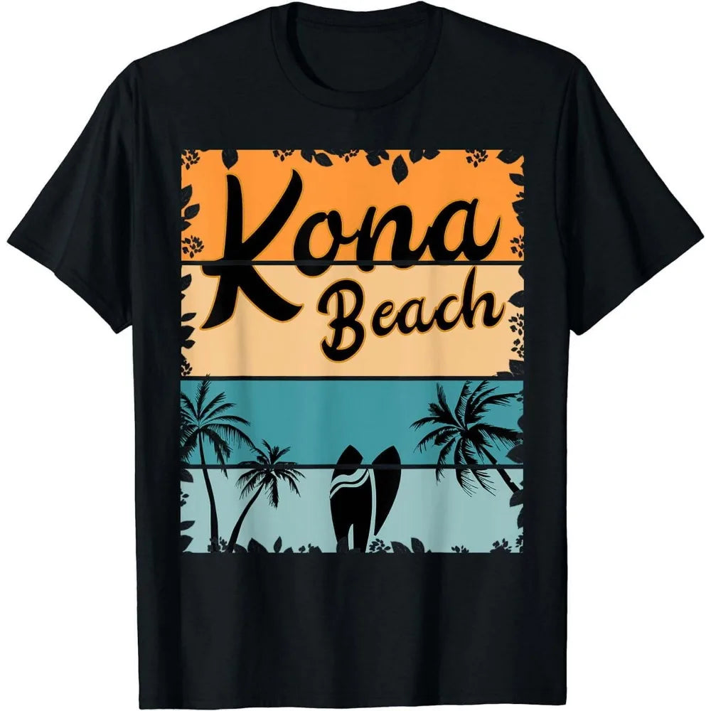 Vintage Kona Beach Hawaiian Style T-shirt