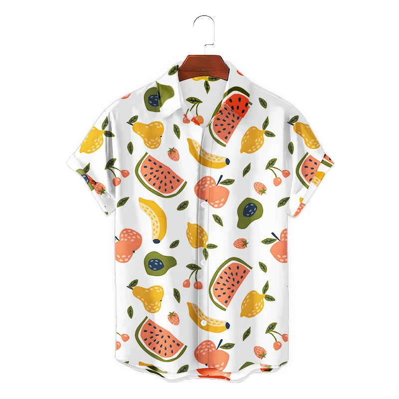 3d Birds Printed Colorful Funny Summer Hawaiian Shirt