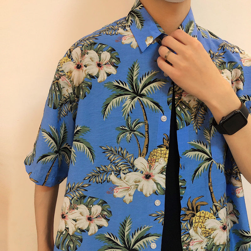 Hawaiian Men's Beach Vintage High-quality Shirt