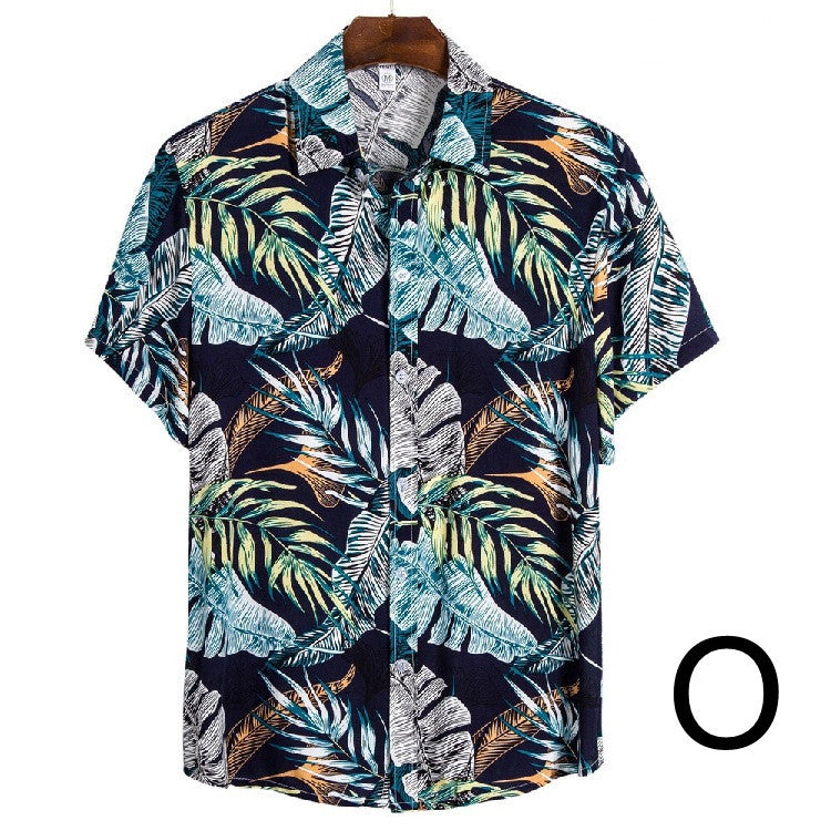 Hawaiian Short-sleeved Floral Shirt Casual Short-sleeved Shirt
