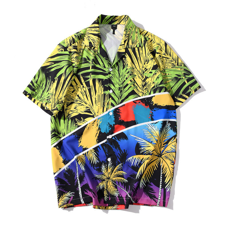 Casual Comfort: Men's Short Sleeve Hawaiian Shirt (Many Prints). Breathable and stylish, our Hawaiian shirts come in a variety of prints for everyday wear
