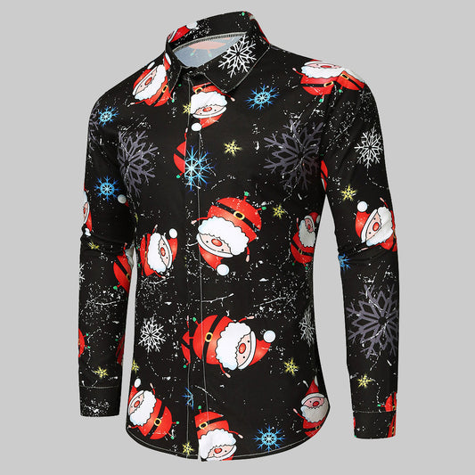 Men's Fashion Christmas Long Sleeve Shirt