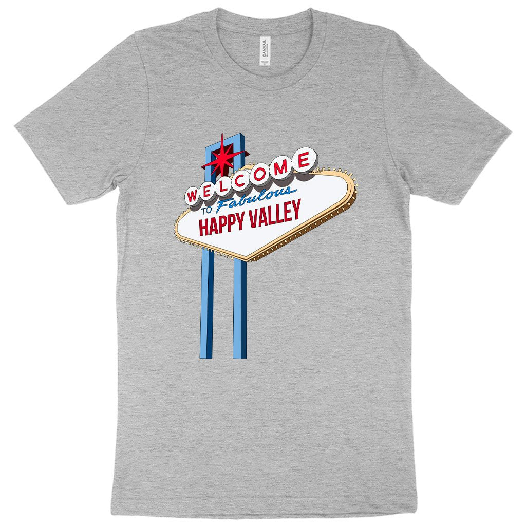Athletic Heather Welcome to Fabulous Happy Valley Vintage T-Shirt 