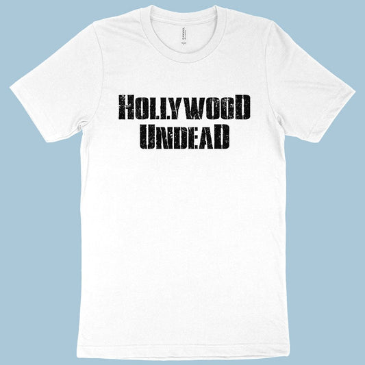 white color Hollywood Undead T-Shirt - Music Band tee