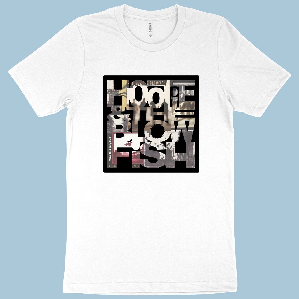 Hootie and the Blowfish white T-shirt with black graphics
