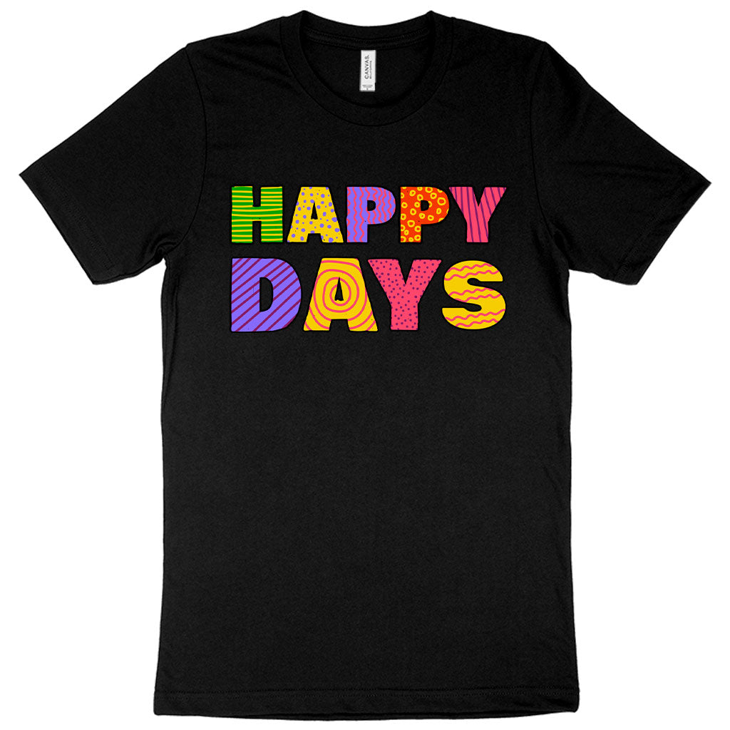 "Happy Days" Vintage T-Shirt (Black Version)