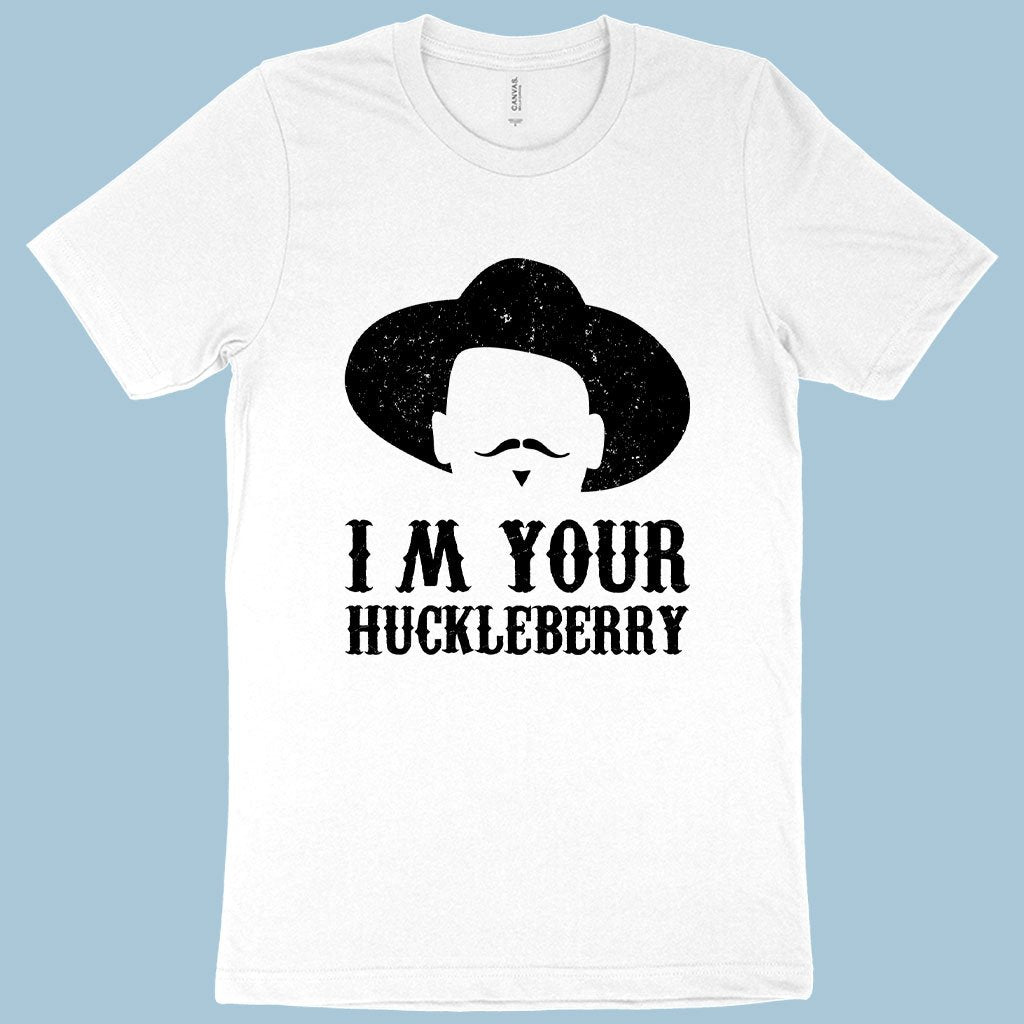White color black printed I'm Your Huckleberry T-shirt