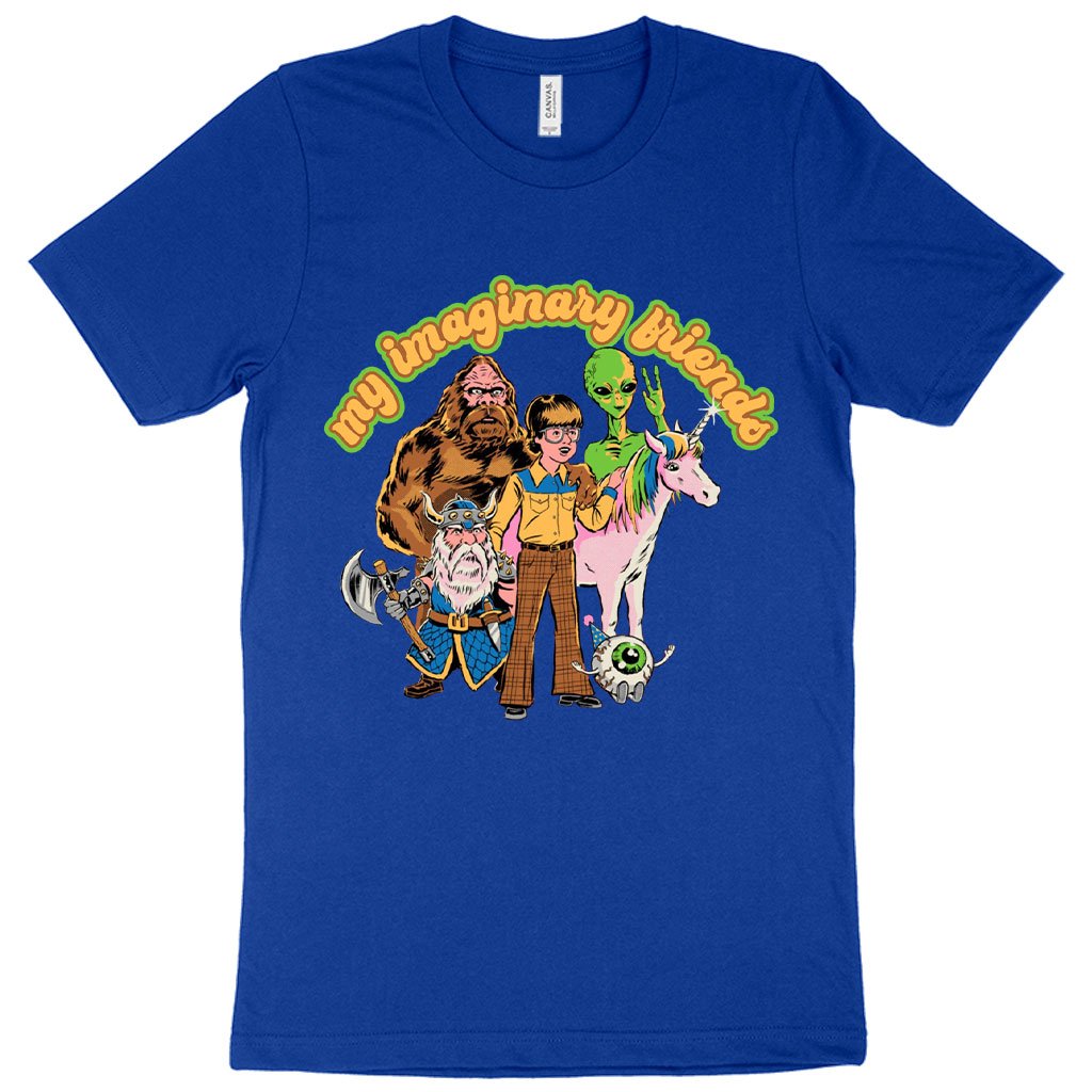 My Imaginary Friends blue color T-shirt | Graphic tee