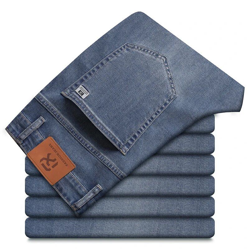 Men's Summer Straight-Cut Casual Jeans