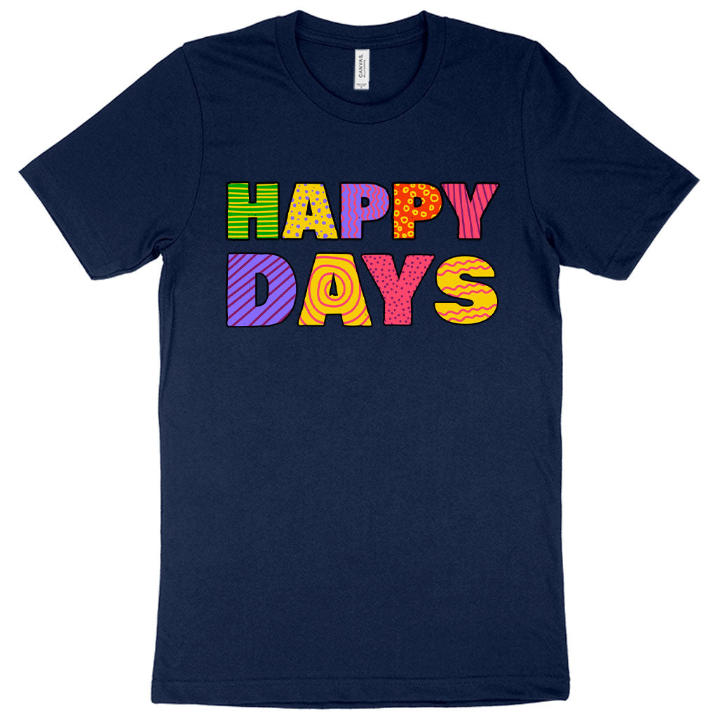 "Happy Days" Vintage retro T-Shirt (Blue Version)