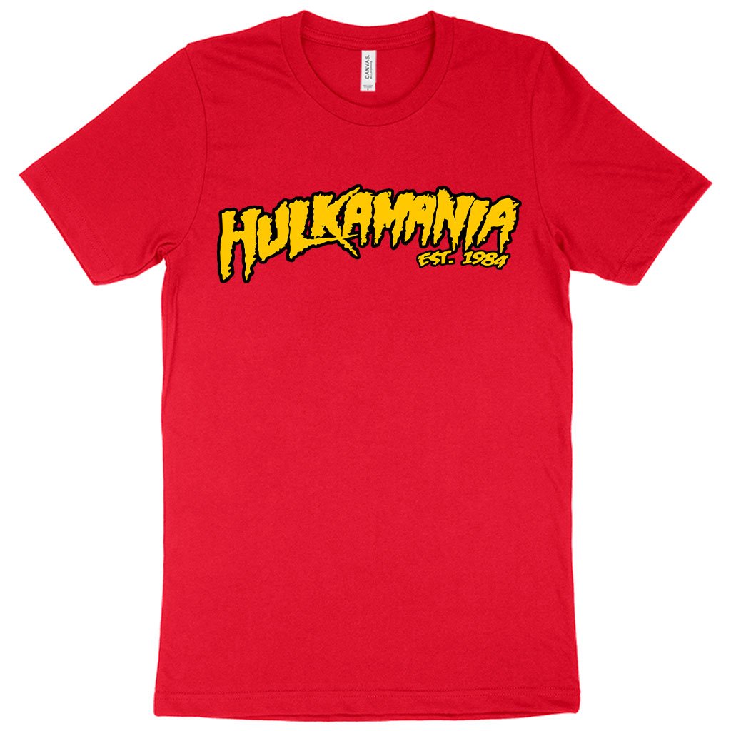 Red color Hulk Hogan Hulkamania T-shirt