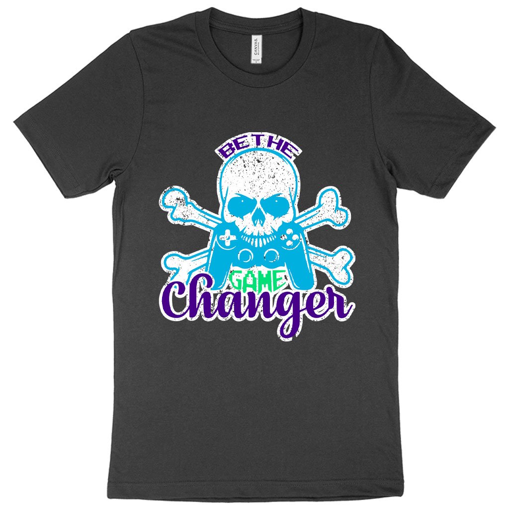 A grey variant of Be The Game Changer graphics T-shirt