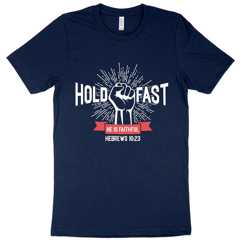 hold fast blue t shirt
