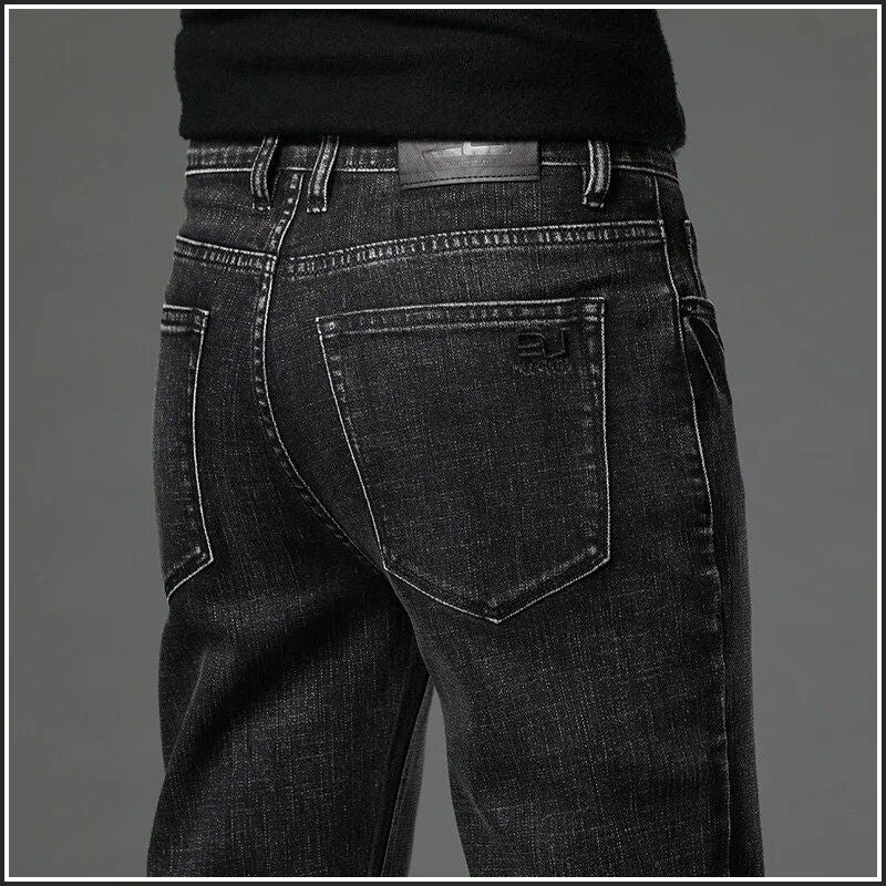 Men's Cotton Slim fit Straight Leg Stretch Jeans -suitable for all seasons